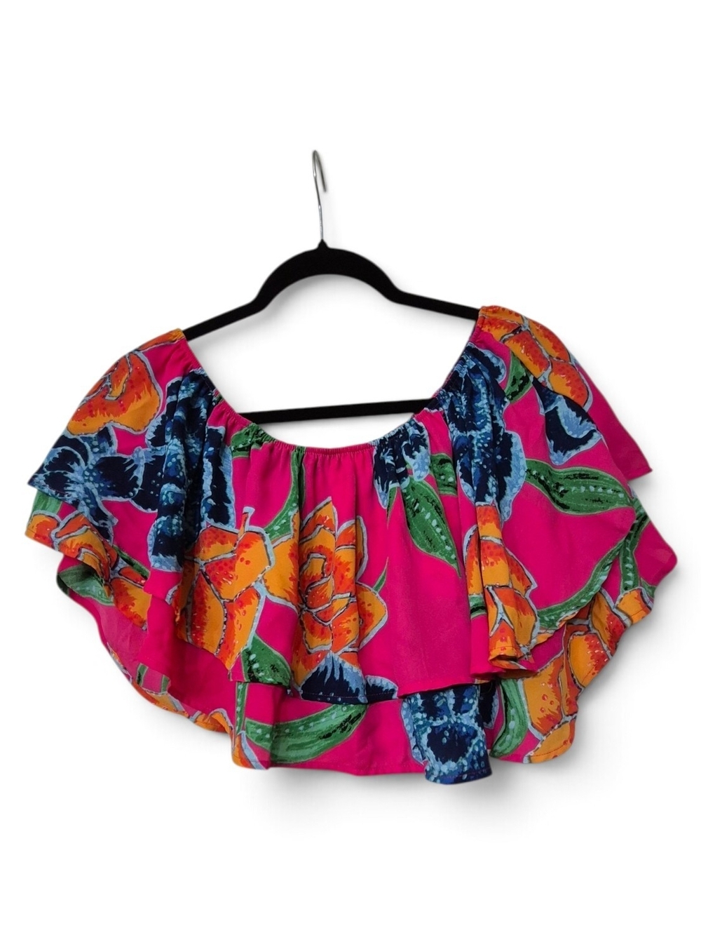 Show Me Your Mumu Hayworth Ruffle Top Small
